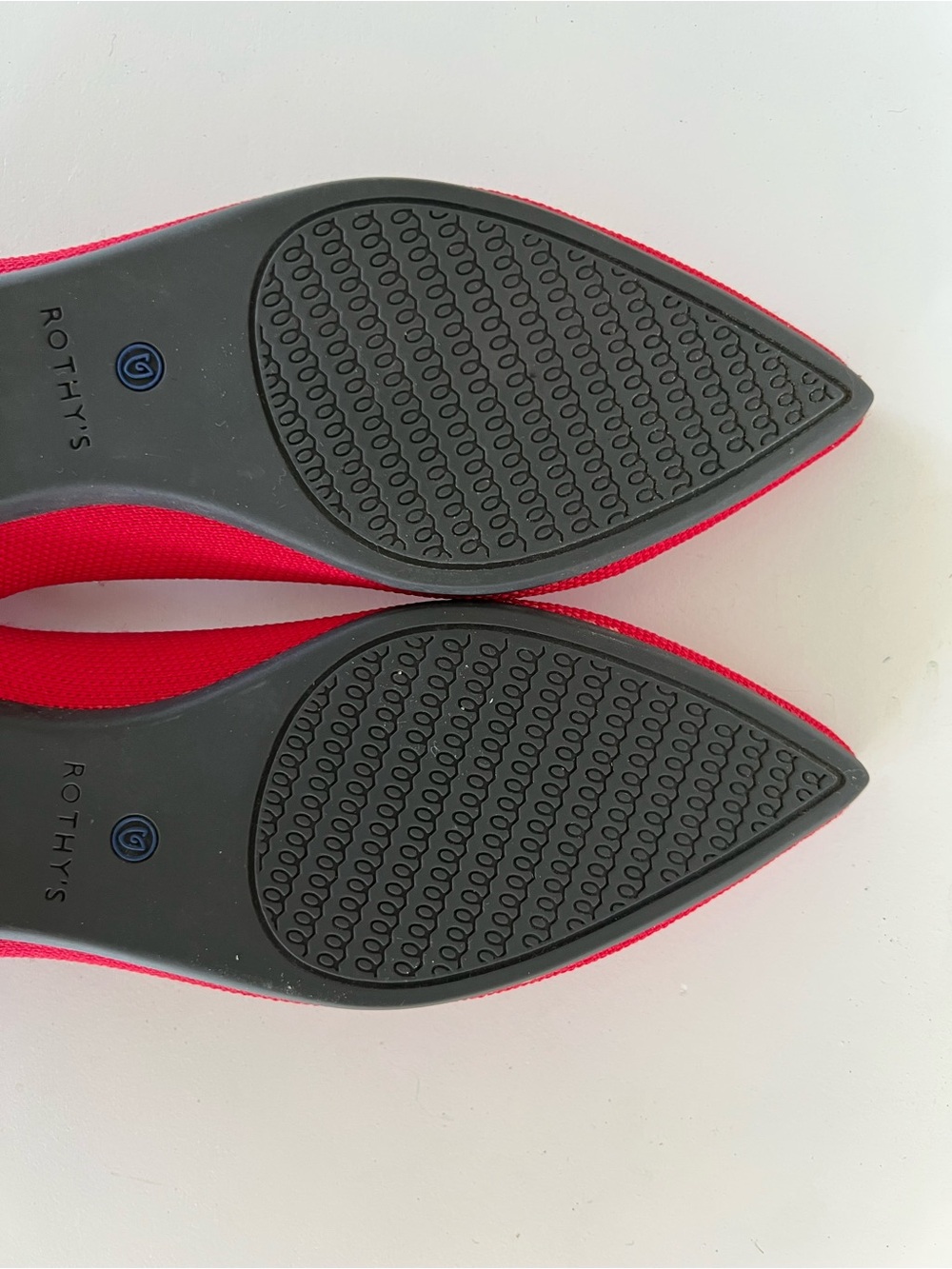 Rothy's The Point Slip On Ballet Flats in Bright Red, size 8.5 - Picture 11 of 13